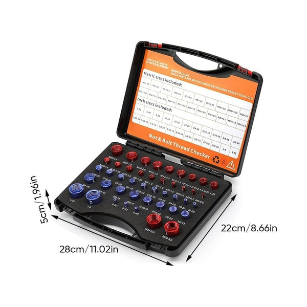 Sakerplus® Nut & Bolt Thread Checker