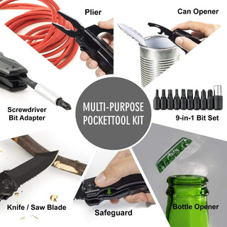 Sakerplus® 6 in 1 Stainless Steel Pocket Knife Pliers