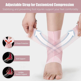 Sakerplus® Adjustable Compression Ankle Support Sleeves