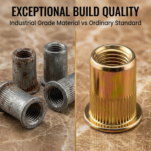 Sakerplus® Carbon Steel Open End Rivet Nut Kit