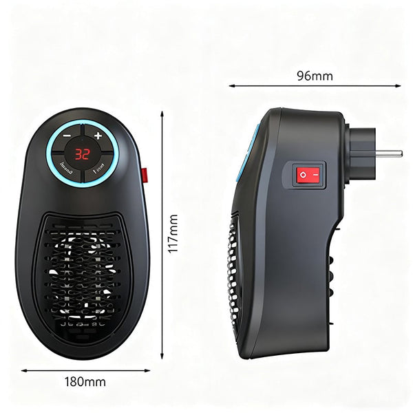 Sakerplus® Quick-Heat Mini Wall-Mounted Electric Heater