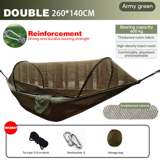 Sakerplus Fully automatic quick-opening hammock tent with mosquito net