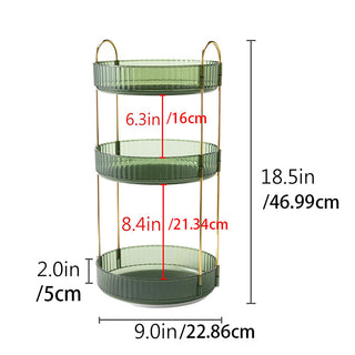Sakerplus® 360 Rotating 3 Tier Organizer