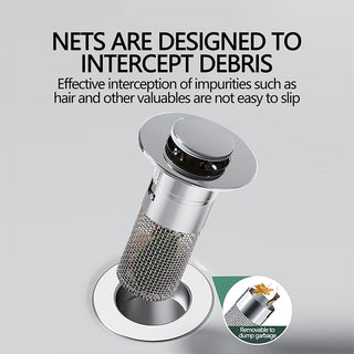 Sakerplus® Bathroom Sink Drain Strainer Hair Catcher