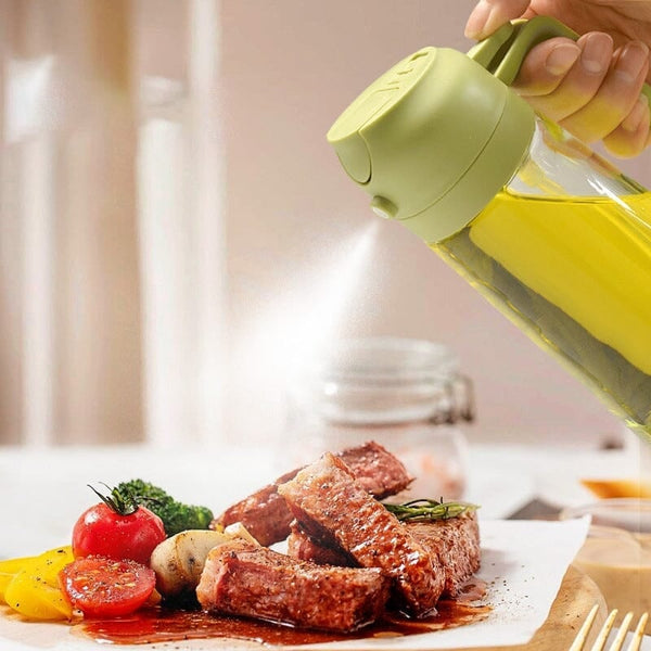 Sakerplus® 2-in-1 Glass Oil Sprayer and Dispenser