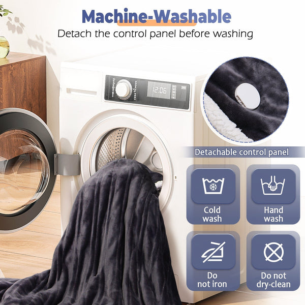 Sakerplus® Electric Wearable Throw Blanket with Sleeves