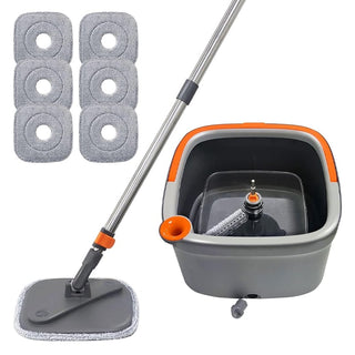 Sakerplus® Mop and Bucket with Wringer Set