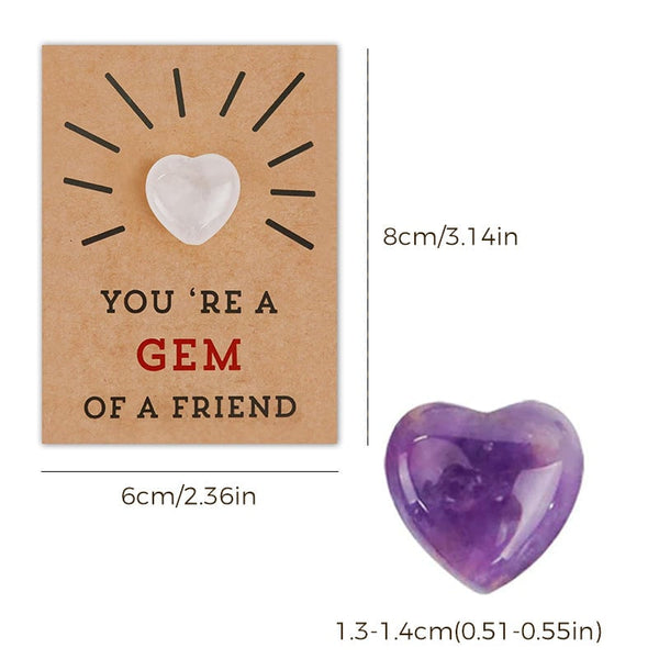 Sakerplus® 24 Pack Valentines Cards with Heart-Shape Crystals