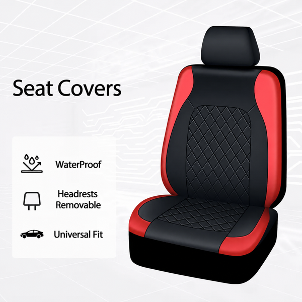 Sakerplus® Waterproof PU Leather Car Seat Covers