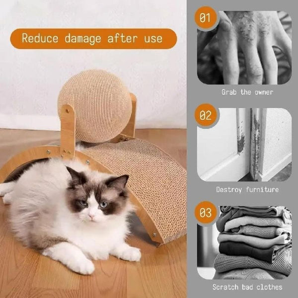 Sakerplus® Cat Scratching Ball on Stand
