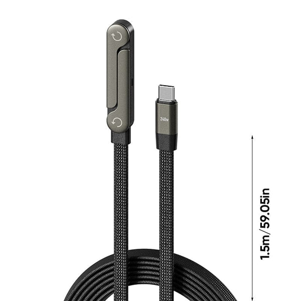 Sakerplus® 240W Ultra-Fast Charging Cable with Stand