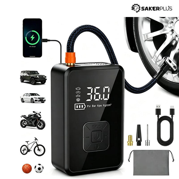 Sakerplus® Portable Wireless Car Tire Air Inflator