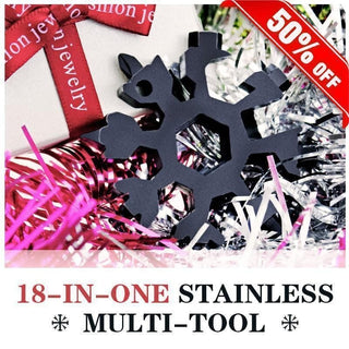 Sakerplus® 18-in-1 Stainless Steel Snowflakes Multi-tool