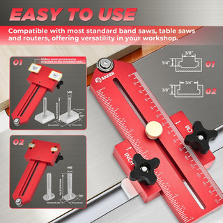 Sakerplus® Thin Rip Jig Table Saw Jig Guide