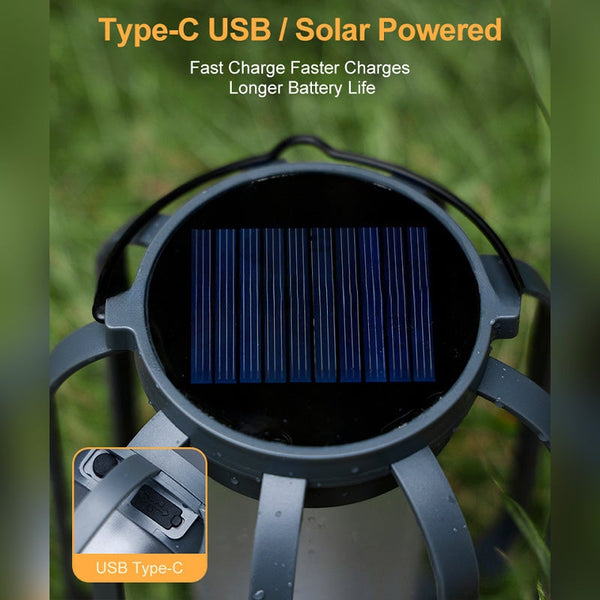 Sakerplus® Solar lantern outdoor light with 4 Modes