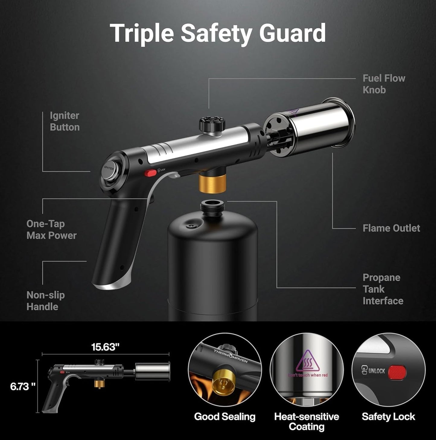 Sakerplus® Propane Torch