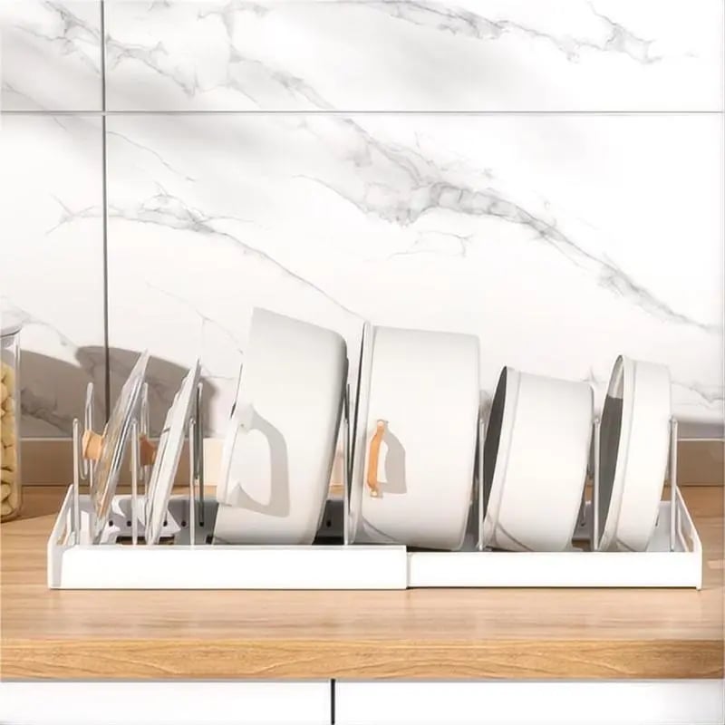 Sakerplus Expandable Pots And Pans Organizer