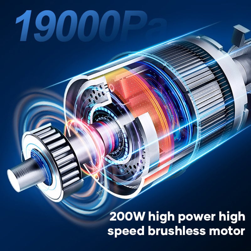 Sakerplus Compact Cordless Car Vacuum Cleaner