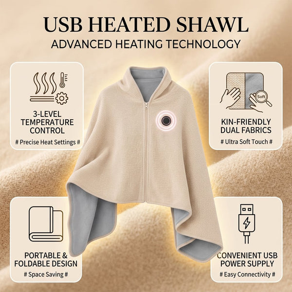 Sakerplus® USB Heated Shawl Wraps