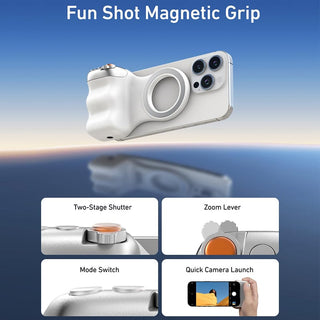 Sakerplus® Fun Shot Magnetic Grip & Magnetic Selfie Light