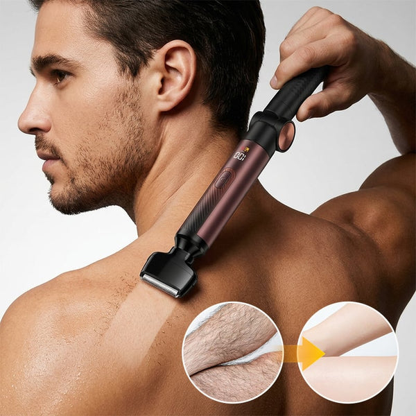 Sakerplus® Long Handle Electric Back Body Shaver