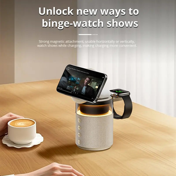 Sakerplus® 5-in-1 Magnetic Wireless Charging Station