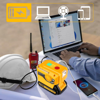 Sakerplus® 200W Power Inverter for Dewalt/Makita/Milwaukee/Ryobi 18-20V to 220V Adapter