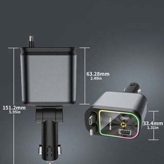 Sakerplus® 4 in 1 Retractable Car Charger