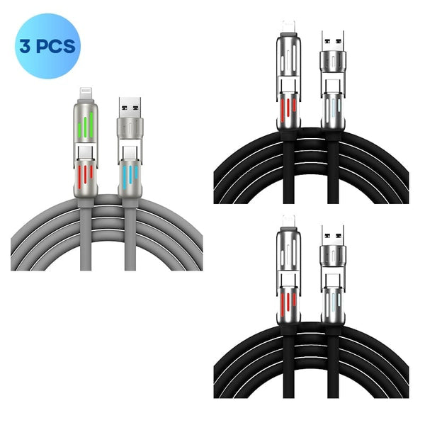 Sakerplus® 240W 4-in-1 USB C Cable