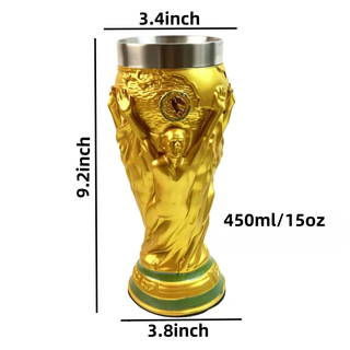 Sakerplus® Summer Soccer Trophy Cup Collectible