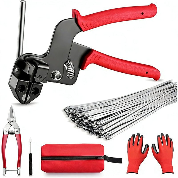Sakerplus® Heavy Duty Stainless Steel Tie Gun Kit