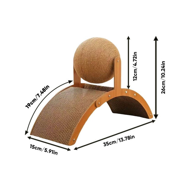 Sakerplus® Cat Scratching Ball on Stand