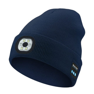 Sakerplus® Bluetooth Beanie with LED Light & Removable Speakers