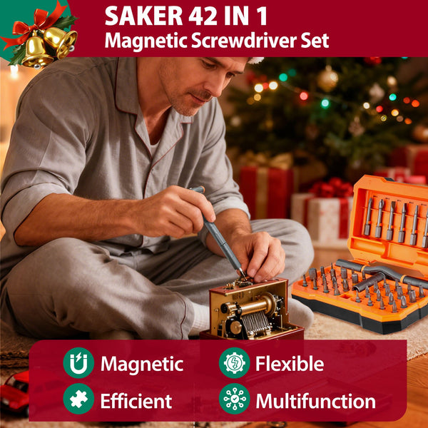 Sakerplus® 42 in 1 Magnetic Screwdriver Set-Christmas Version