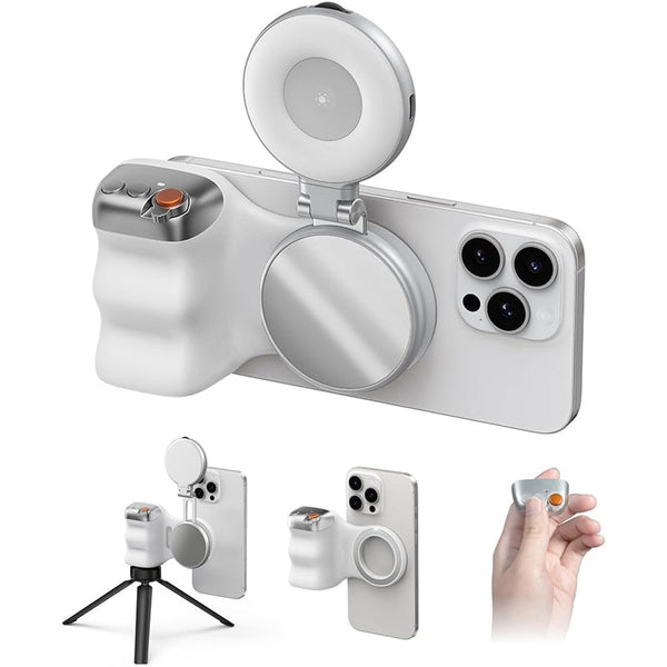 Sakerplus® Fun Shot Magnetic Grip & Magnetic Selfie Light