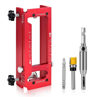Sakerplus® Adjustable Aluminum Door Hinge Jig