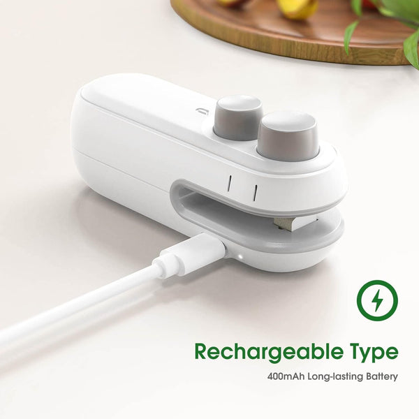 Sakerplus® Rechargeable Handheld 2 in 1 Heat Sealer