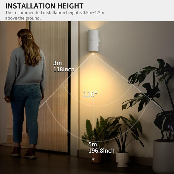 Sakerplus® Magnetic Rechargeable Color-Changing Sconce