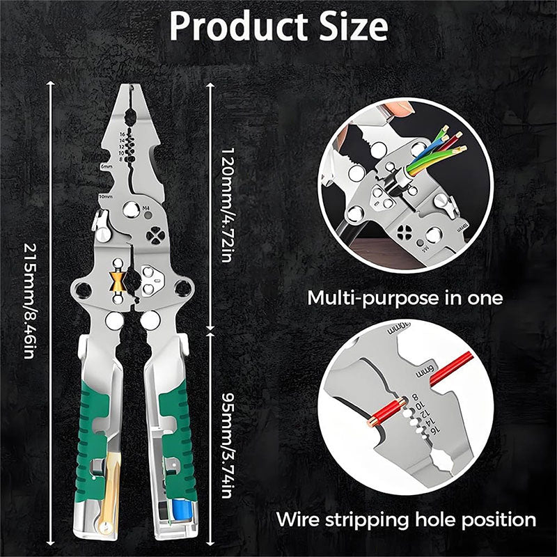 Sakerplus® Multi-function Electrician's Pliers Set