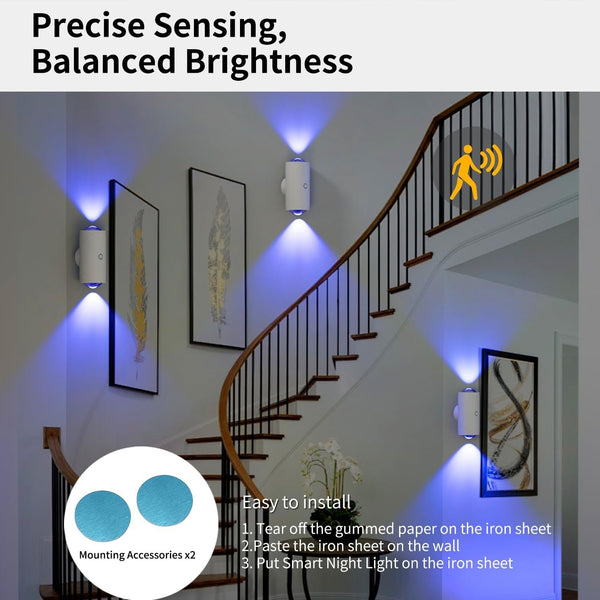 Sakerplus® Magnetic Rechargeable Color-Changing Sconce