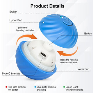 Sakerplus® Electric Rolling Pet Toy Ball