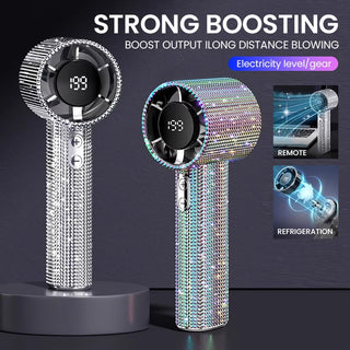Sakerplus® Luxury Rechargeable Handheld Turbo Fan