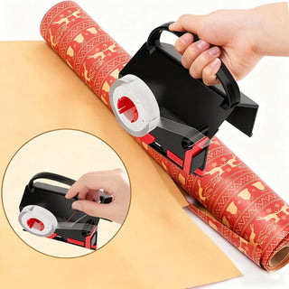 Sakerplus® Wrapping Paper Cutter And Dispenser Set