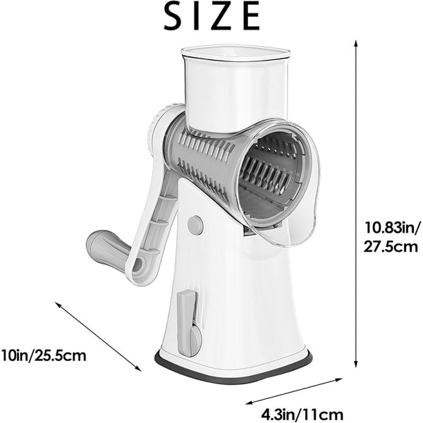 Sakerplus® 5 in 1 Rotary Cheese Grater Shredder