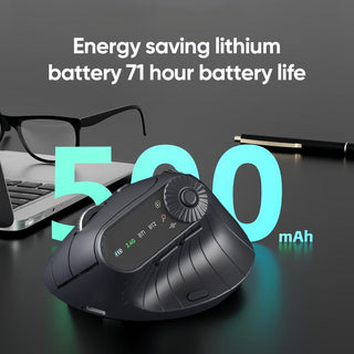 Sakerplus® Ergonomic Triple-Connect Wireless Mouse