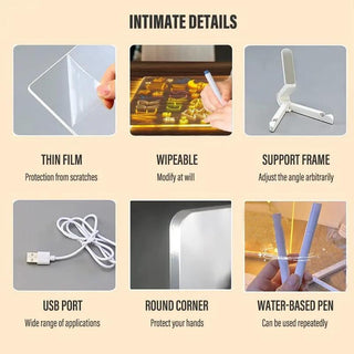 Sakerplus® LED Note Board with Colors