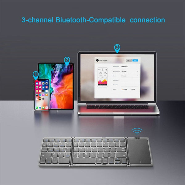 Sakerplus® wireless Bluetooth Keyboard with Touchpad