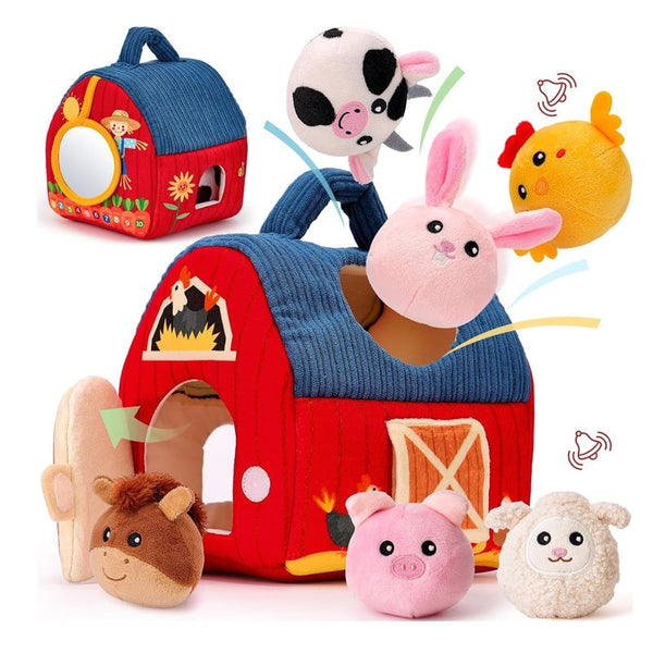 Sakerplus® Surprise Barn with Stuffed Farm Animals
