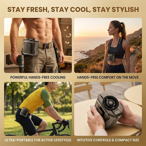 Sakerplus® USB Outdoor Waist Fan