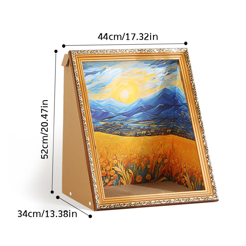 Sakerplus Art Frame Cat Bed House